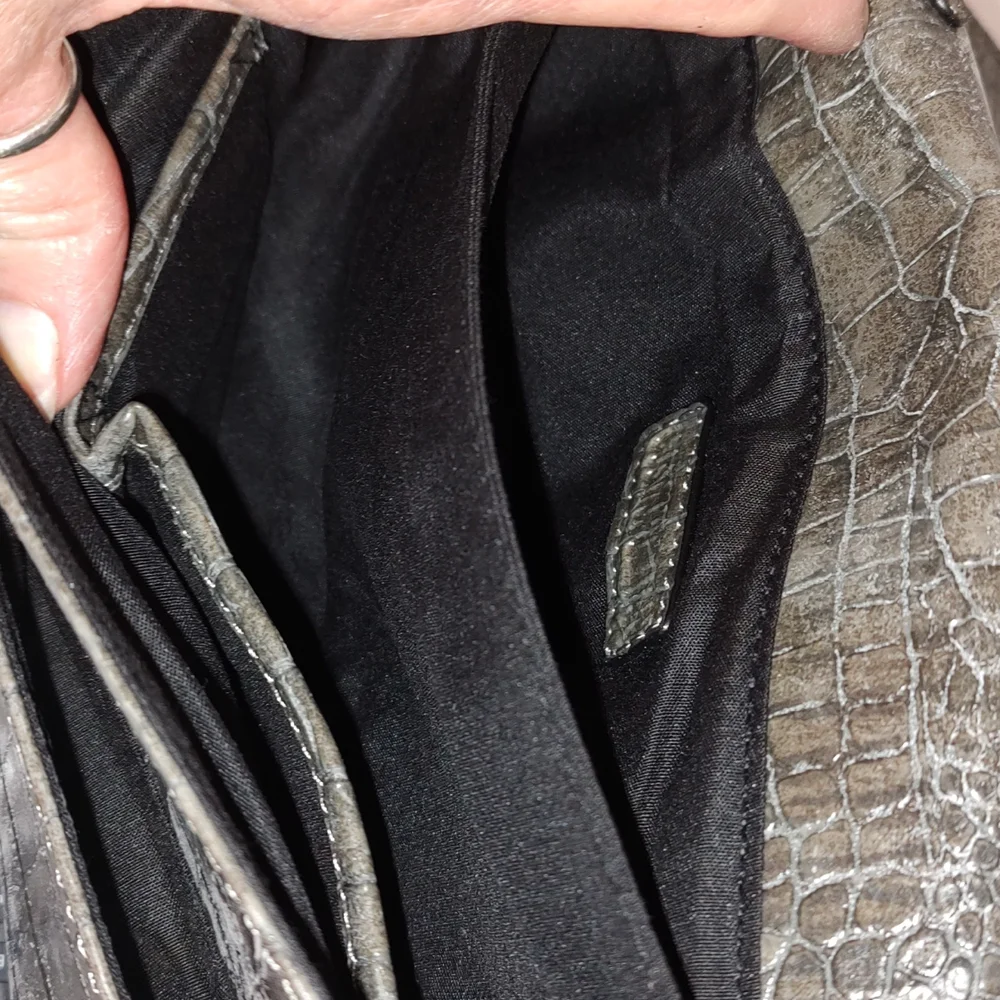 New Gray Cosmopolitan Crossbody Clutch Bag